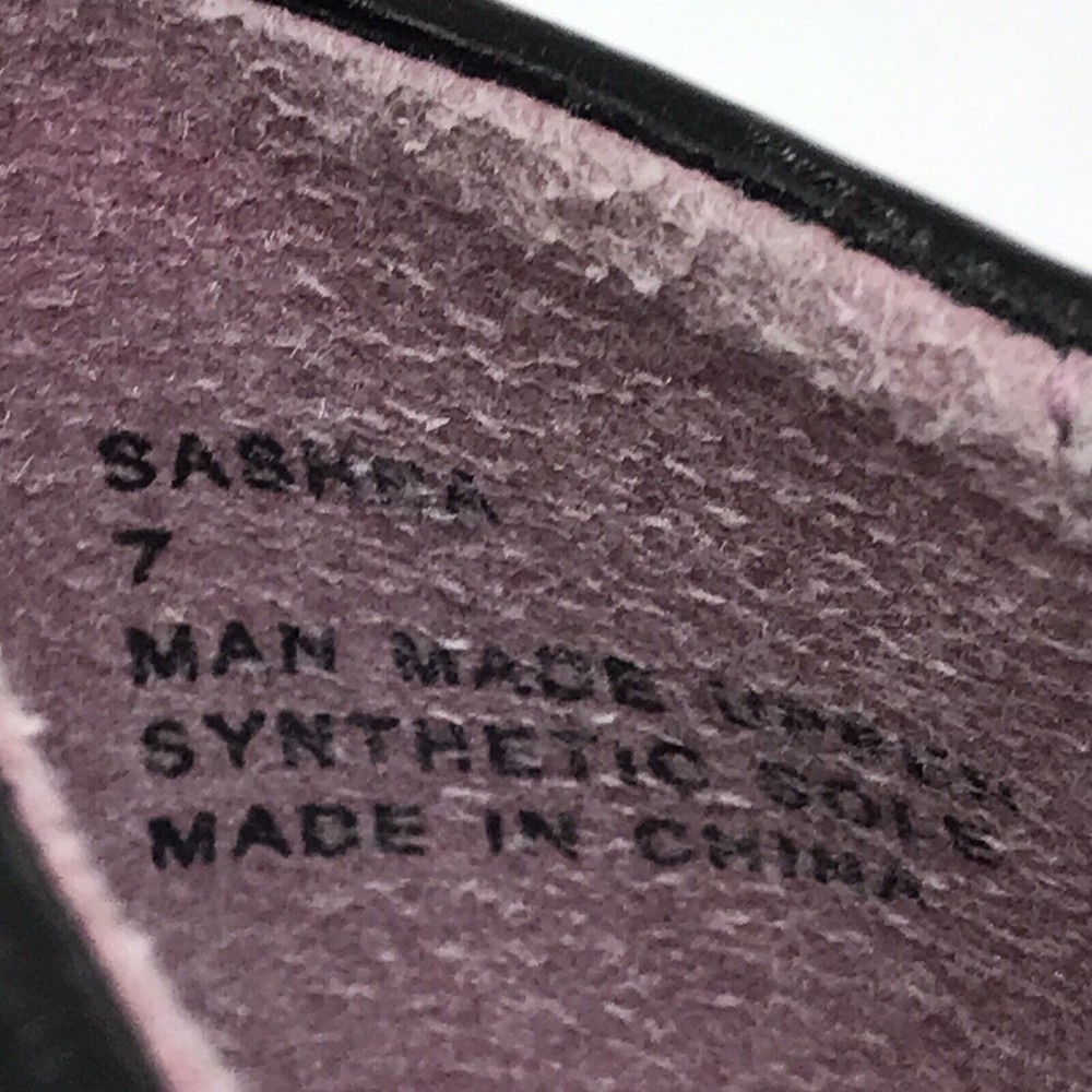 MADDEN GIRL Pin Up SASHHA Black Faux Leather Shoes Heels Size 7 - Picture 6 of 7